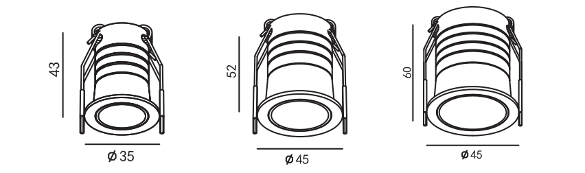 ES1004 Phantom Series mini spot light