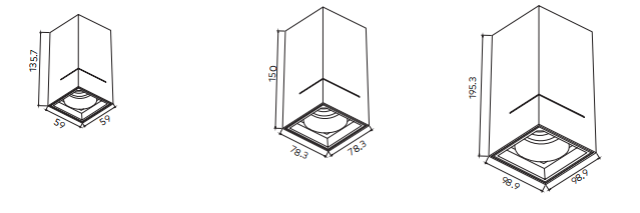 Neptune Series ceiling-mounted downlights 6W