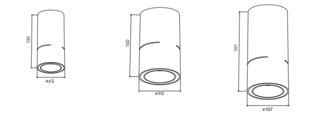 Hermes Series Round Ceiling Mounted Wall Washer Spot Lights