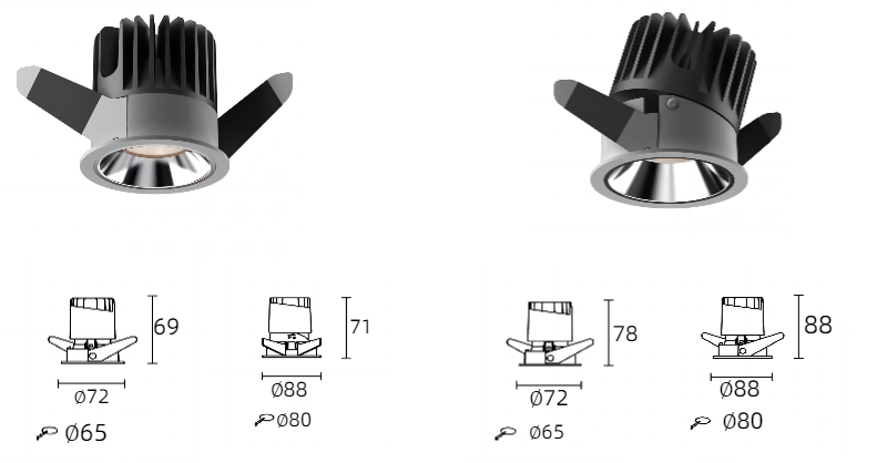 ES5021 Dawn Series hotel spot lights