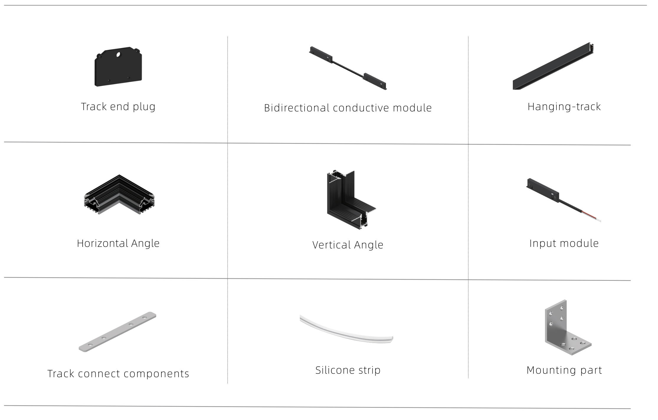 5mm wide ultra-narrow magnetic track system 5mm wide ultra-narrow magnetic track system