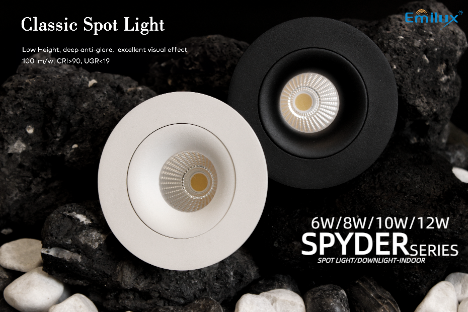 Spyder Series Classic Tiltable Led Spot Light