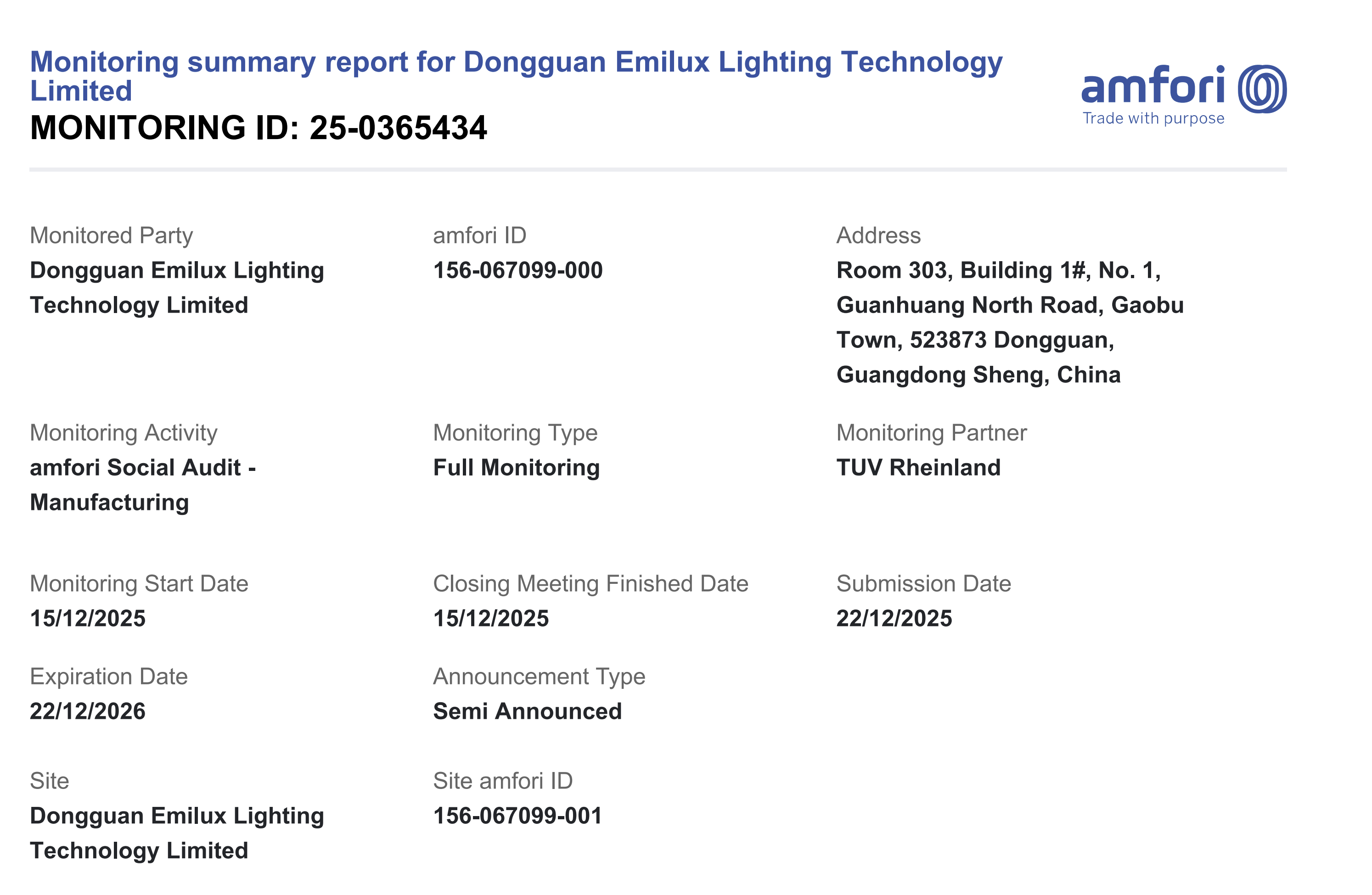 Company Makes Positive Progress in Human Rights Compliance