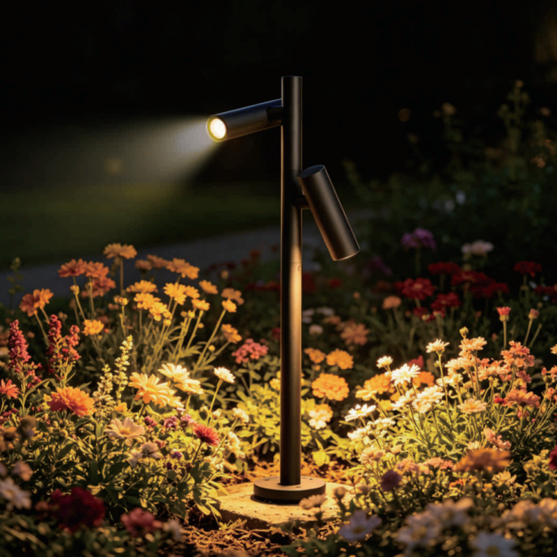 IP65 Double Head LED Garden Bollard Spotlight IP65 Double Head LED Garden Bollard Spotlight